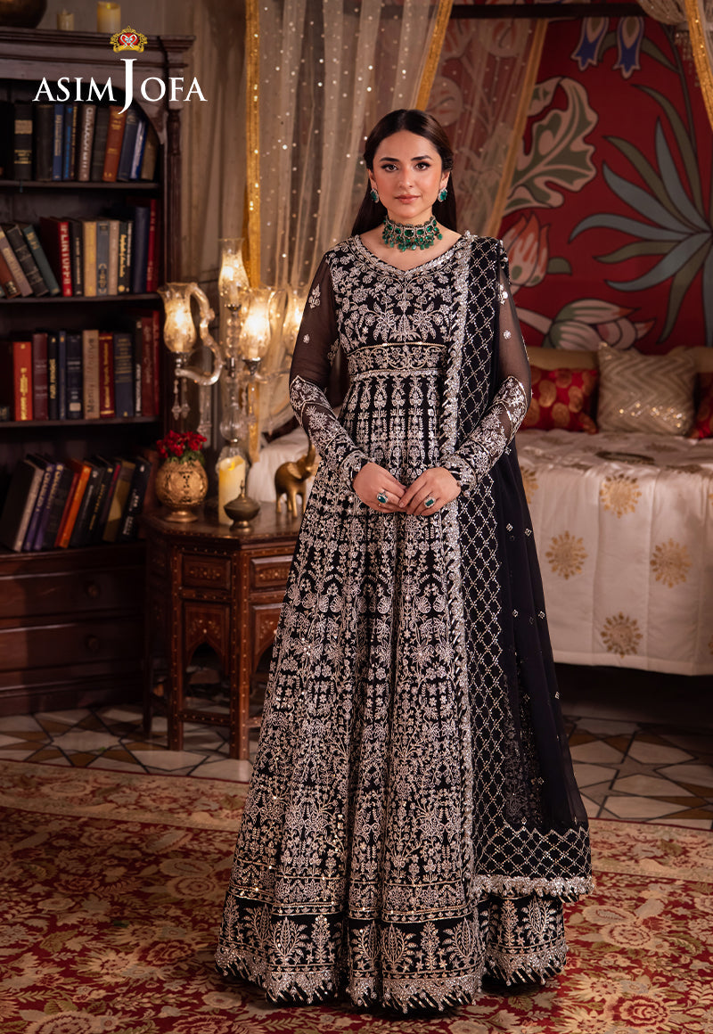 Asim Jofa Chandni Raatein Ajcr-02 Embroidered Chiffon 3 Pcs