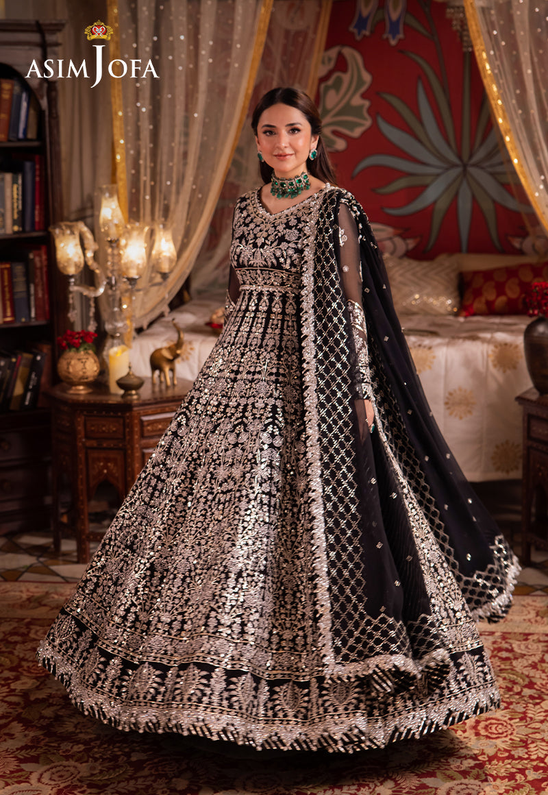 Asim Jofa Chandni Raatein Ajcr-02 Embroidered Chiffon 3 Pcs