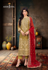 Asim Jofa Dhanak Rang Ajcf-26 Embroidered Chiffon 3 Pcs