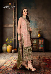 Asim Jofa Mahru, Noorie & Meerub Ajsm-40 Embroidered Chiffon 3 Pcs