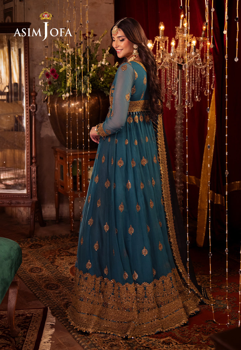 Asim Jofa Vasl Ajyv-09 Embroidered Chiffon 3 Pcs