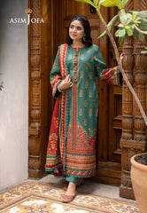 Asim Jofa Prints Collection Vol 4 Ajgb-01 Printed Lawn 3 Pcs