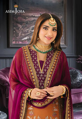 Asim Jofa Mahru, Noorie & Meerub Ajsm-38 Embroidered Chiffon 3 Pcs