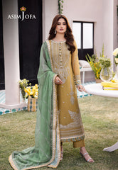 Asim Jofa Dhanak Rang Ajcf-16 Embroidered Chiffon 3 Pcs