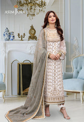 Asim Jofa Festive Luxe Ajcf-17 Embroidered Chiffon 3 Pcs