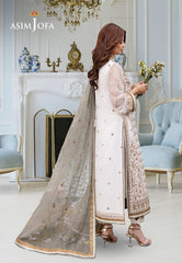 Asim Jofa Festive Luxe Ajcf-17 Embroidered Chiffon 3 Pcs