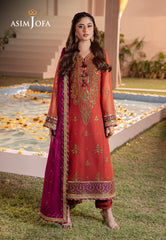 Asim Jofa Dhanak Rang Ajcf-24 Embroidered Chiffon 3 Pcs