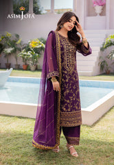 Asim Jofa Designers Limited Edition Ajcfd-08 Embroidered Chiffon  3 Pcs