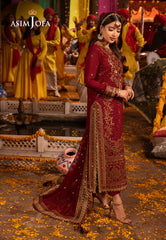 Asim Jofa Chamak Damak Pret Ajcdp-04 Embroidered Stitched 3 Pcs