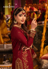 Asim Jofa Chamak Damak Pret Ajcdp-04 Embroidered Stitched 3 Pcs