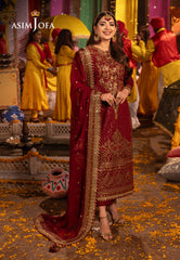 Asim Jofa Chamak Damak Pret Ajcdp-04 Embroidered Stitched 3 Pcs