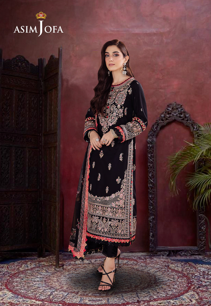 Asim Jofa Uraan Ajur-08 Embroidered Lawn 3 Pcs