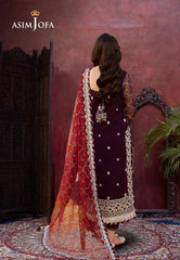 Asim Jofa Dastaan Ajda-01 Embroidered Chiffon 3 Pcs