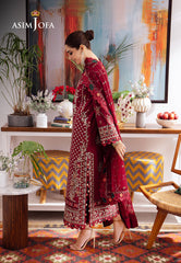 Asim Jofa Uraan Ajur-04 Embroidered Lawn 3 Pcs