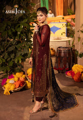 Asim Jofa Chamak Damak Pret Ajcdp-20 Embroidered Stitched 3 Pcs
