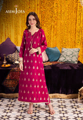 Asim Jofa Floral Pattern Pret Ajfp-09 Stitching Pattern Zari Jacquard 2Pc