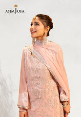 Asim Jofa Chamak Damak Pret Ajcdp-14 Embroidered Chiffon Stitched 3 Pcs