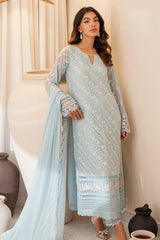 Azure Ensembles Unstitched 3 Piece Festive Formals Collection'2024-Mint Glaze