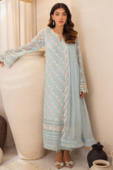 Azure Ensembles Unstitched 3 Piece Festive Formals Collection'2024-Mint Glaze