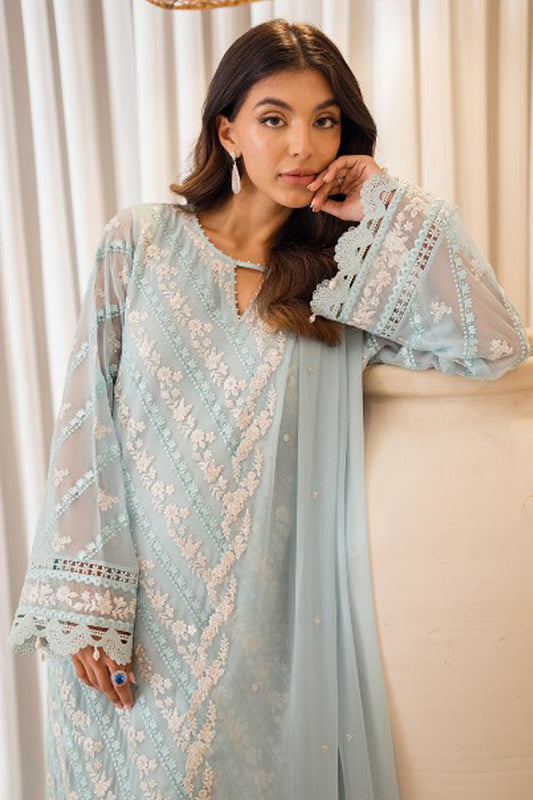Azure Ensembles Unstitched 3 Piece Festive Formals Collection'2024-Mint Glaze
