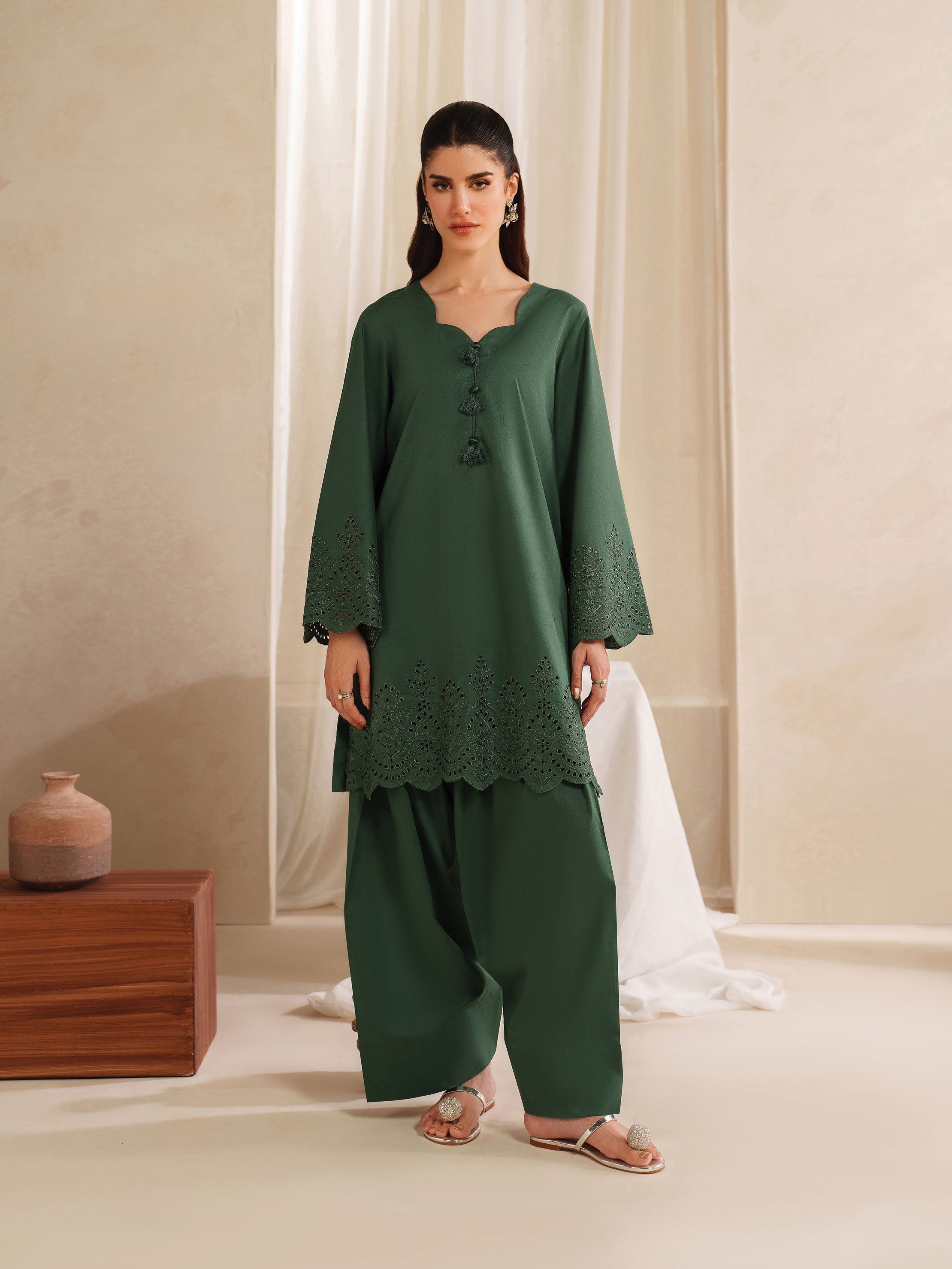 Ayra Solids by Garnet Stitched 2 Piece Collection'2025-Mirage