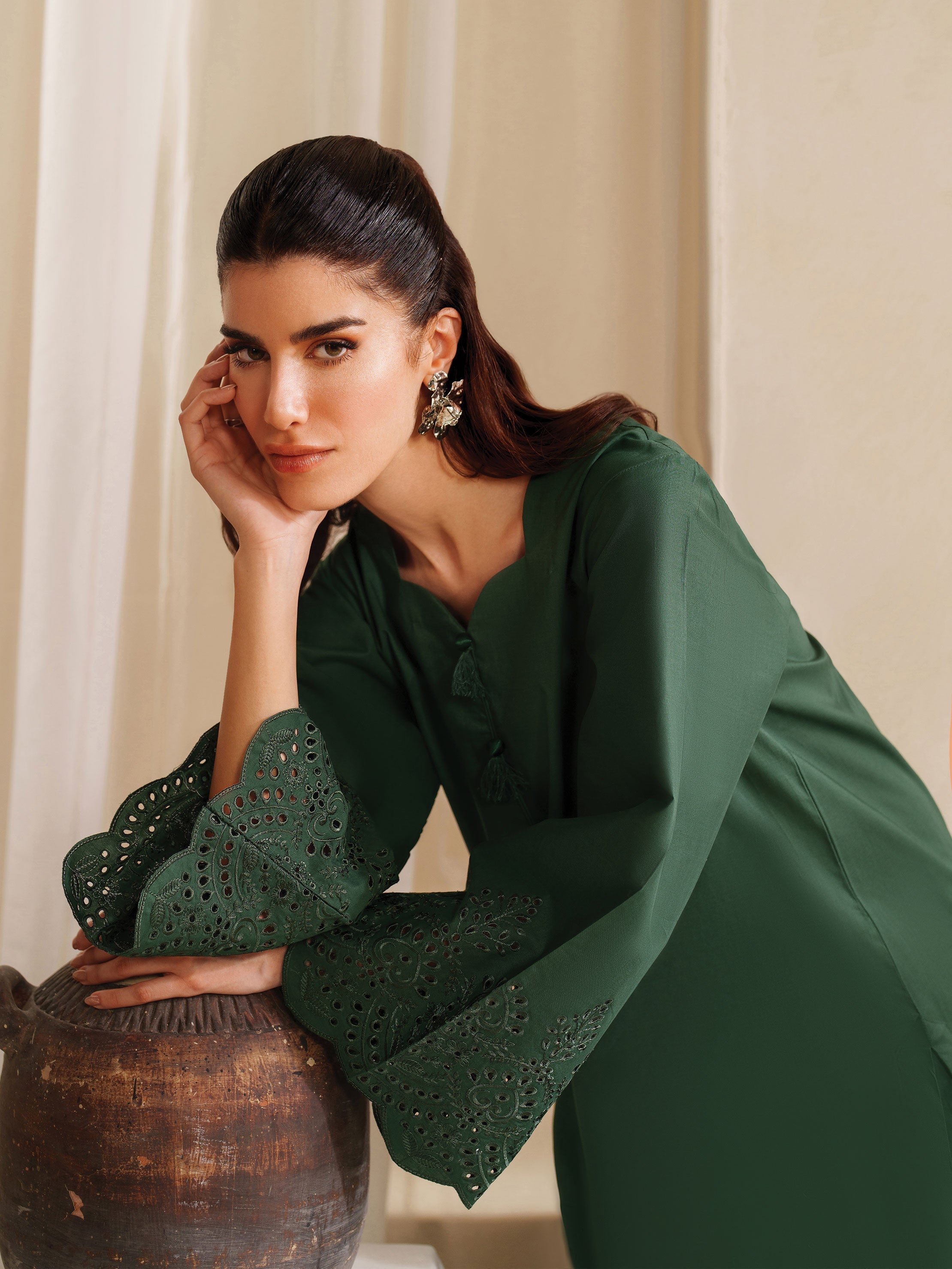 Ayra Solids by Garnet Stitched 2 Piece Collection'2025-Mirage