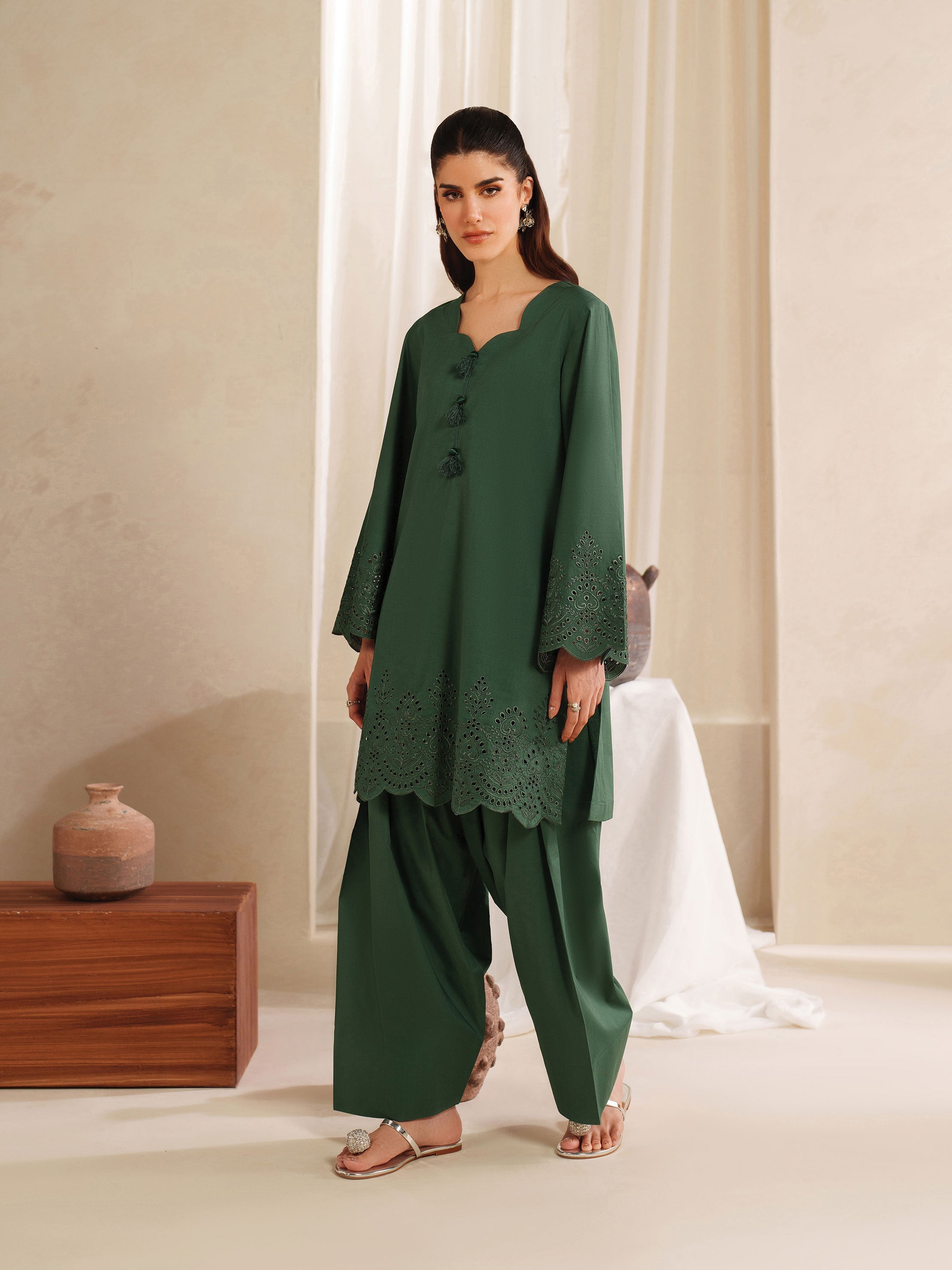 Ayra Solids by Garnet Stitched 2 Piece Collection'2025-Mirage