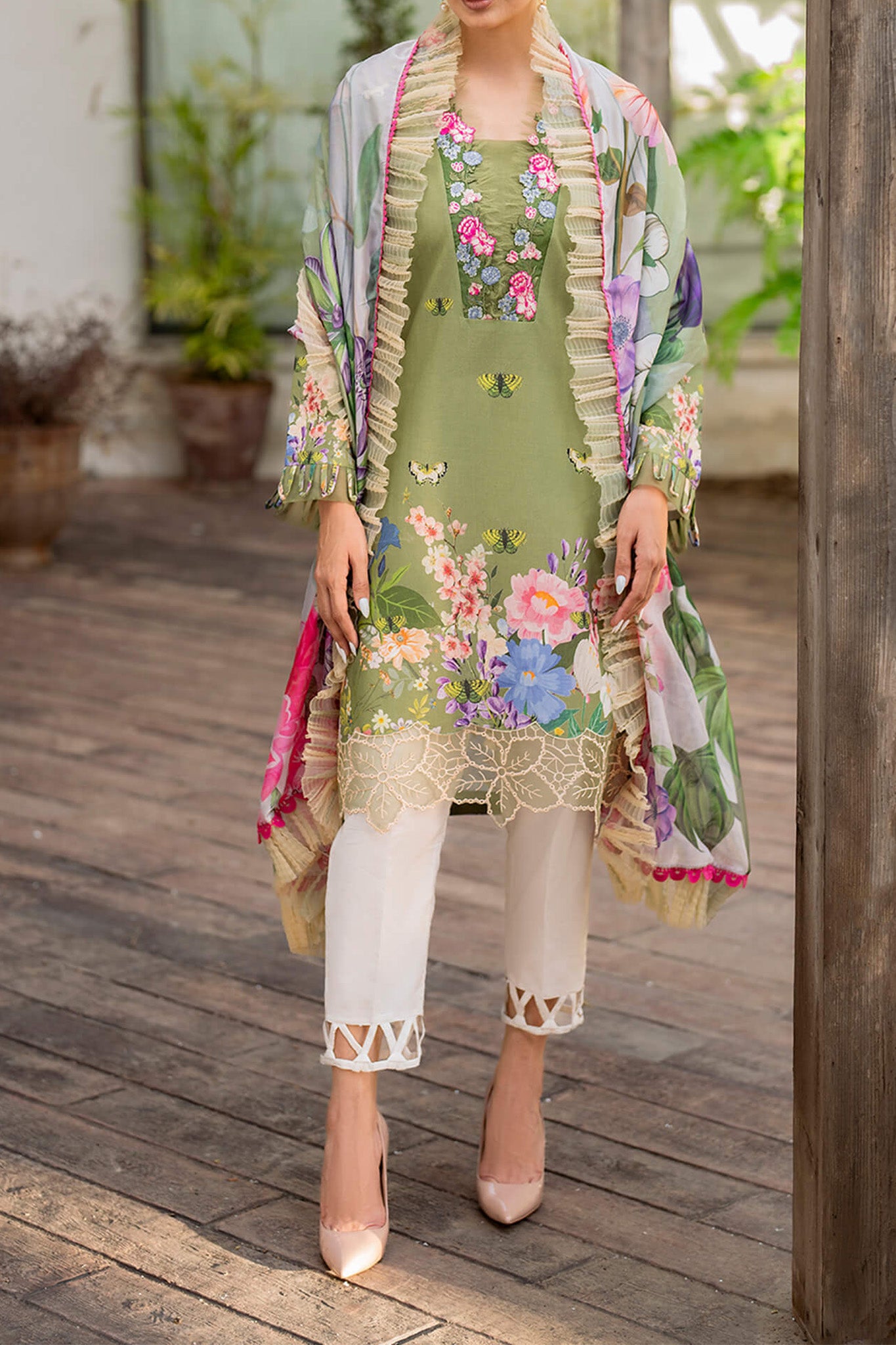 Meraki By Asifa Nabeel Unstitched 3 Piece Digital Printed Lawn Vol-02 Collection'2024-MK-07-Meyna