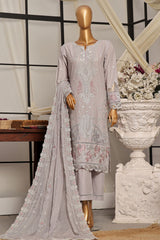 Sada Bahar Stitched 3 Piece Luxury Emb Festive Vol-03 Collection'2024-MK-13-Grey