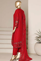 Sada Bahar Stitched 3 Piece Emb Luxury Emb Festive Vol-04 Suit-LEL4-MK-256-RED