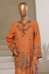 Sada Bahar Stitched 3 Piece Luxury Emb Spring Vol-06 Collection'2025-LEL6-MK-42-Mustard