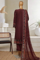 Sada Bahar Stitched 3 Piece Luxury Emb Spring Vol-05 Collection'2025-MKB-32-Brown
