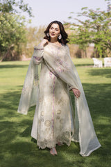 Manara by Maria Asif Baig Unstitched 3 Piece Luxury Lawn Collection'2023-ML-02-Opaline