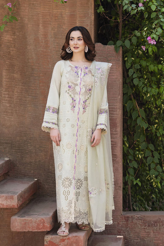 Manara by Maria Asif Baig Unstitched 3 Piece Luxury Lawn Collection'2023-ML-02-Opaline