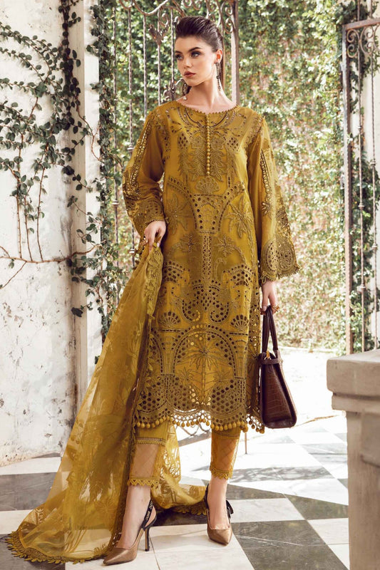 Maria B Unstitched 3 Piece Luxury Emb Lawn Eid 2 Collection'2024-ML-08