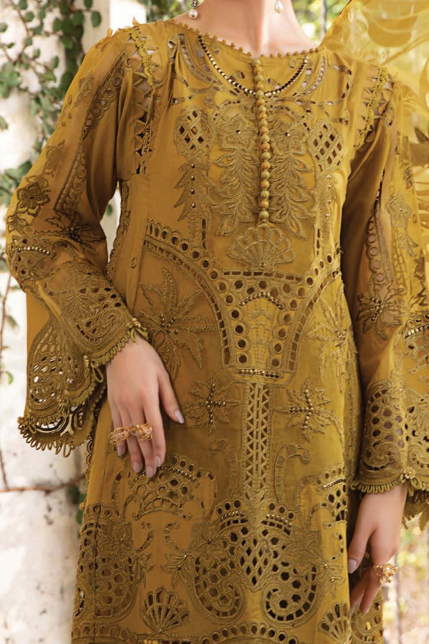 Maria B Unstitched 3 Piece Luxury Emb Lawn Eid 2 Collection'2024-ML-08