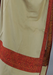 Mominas Mominas Jacquard Patchwork Shawl - Beige (Same Border)