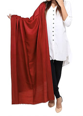 Mominas Mominas Plain Shawl or Stoler - Maroon