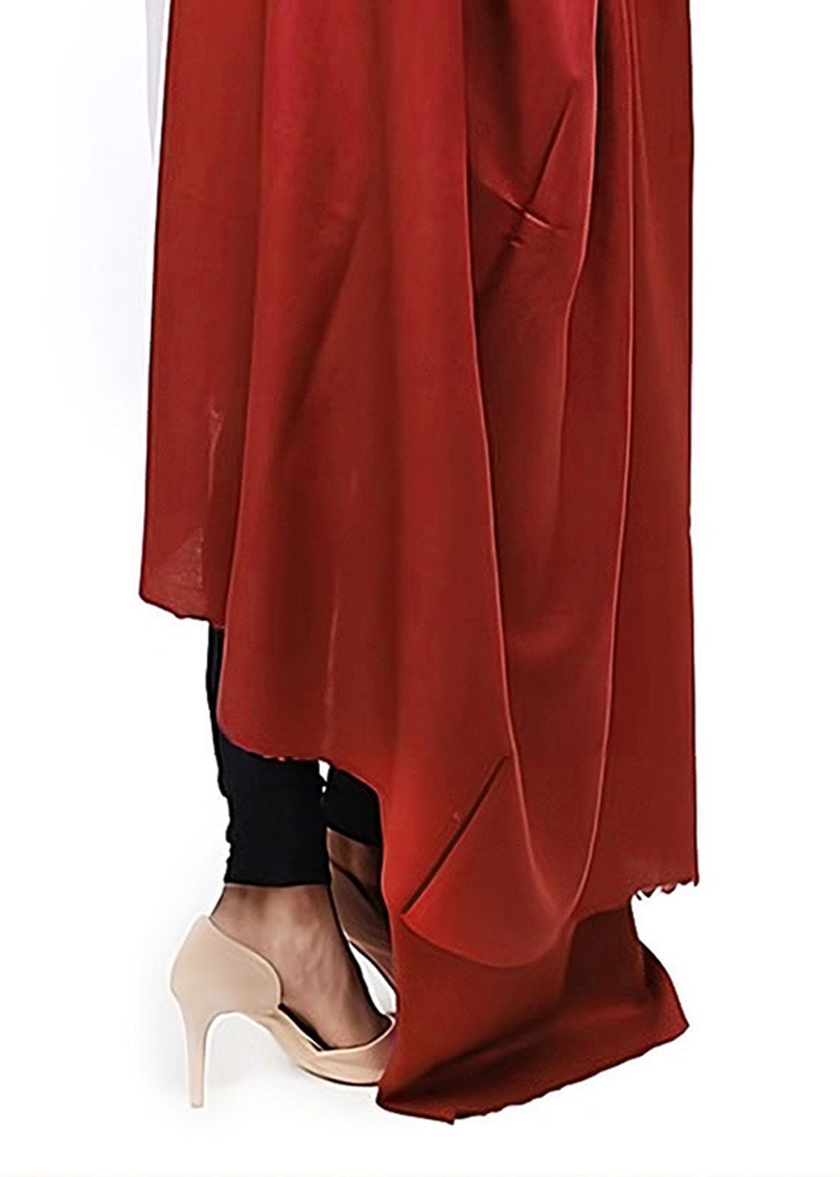 Mominas Mominas Plain Shawl or Stoler - Maroon