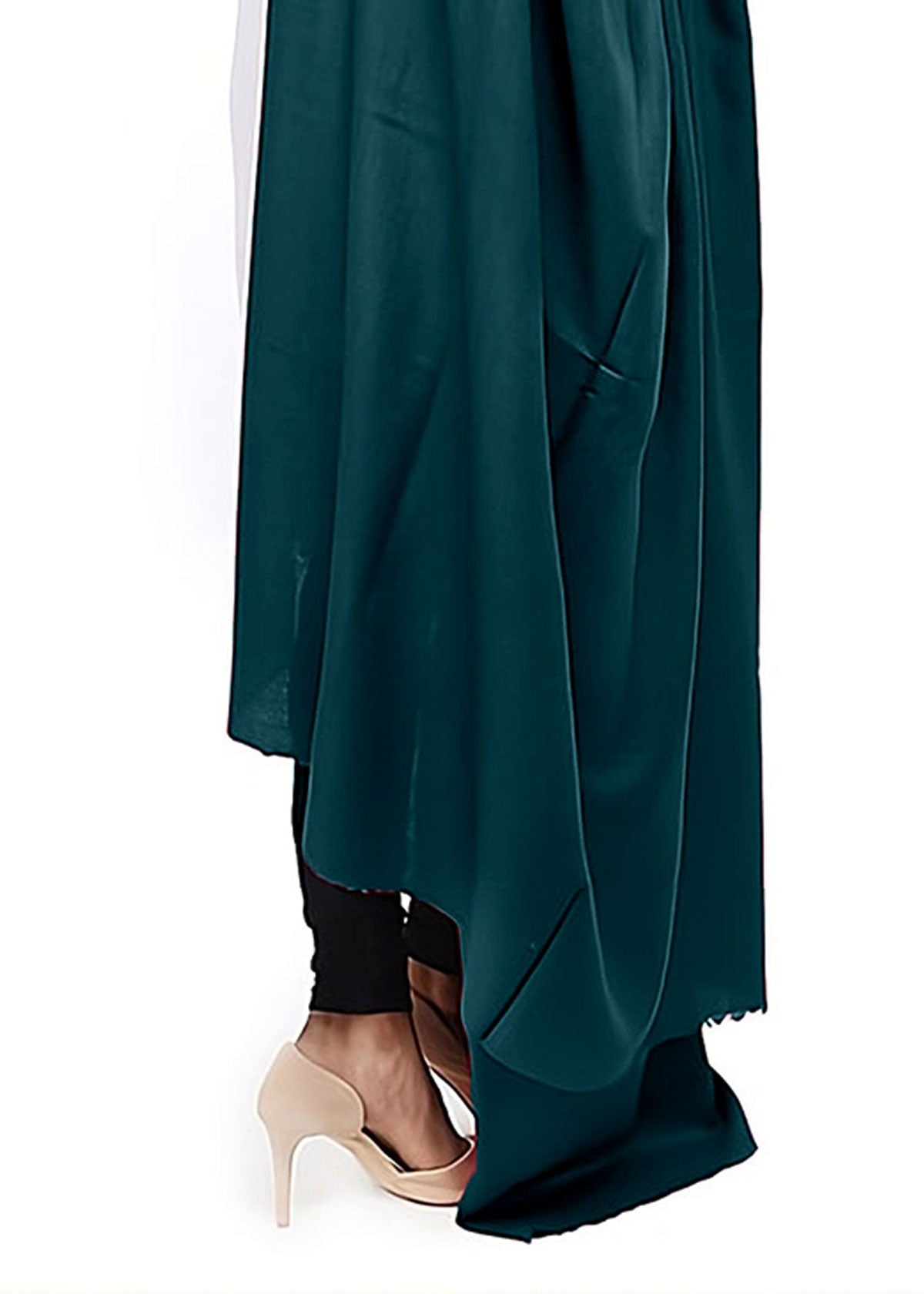 Mominas Plain Pashmina Shawl - Zinc