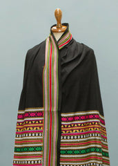 Mominas Timeless HyderabadiTharri: Pink with Black Base