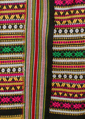 Mominas Timeless HyderabadiTharri: Pink with Black Base