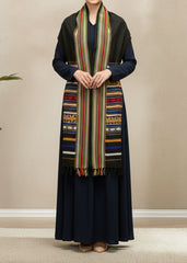 Mominas Timeless Hyderabadi Tharri: Blue with Black Base
