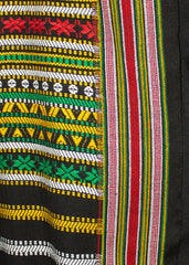 Mominas Timeless Hyderabadi Tharri: Green with Black Base