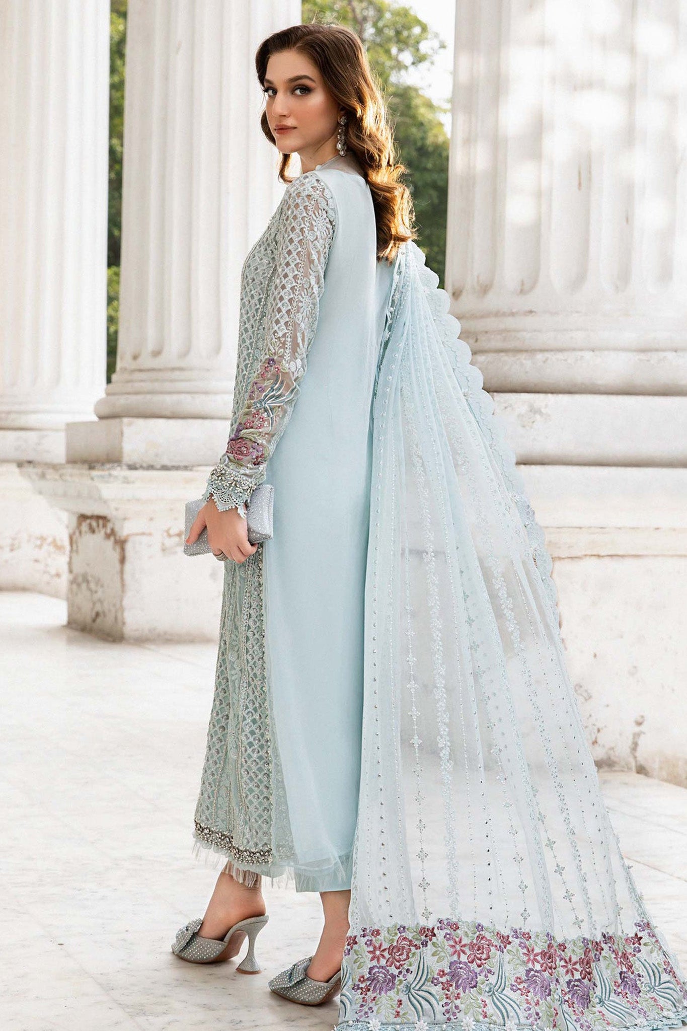 Maria B Unstitched 3 Piece Luxury Chiffon Collection'2024-MPC-03