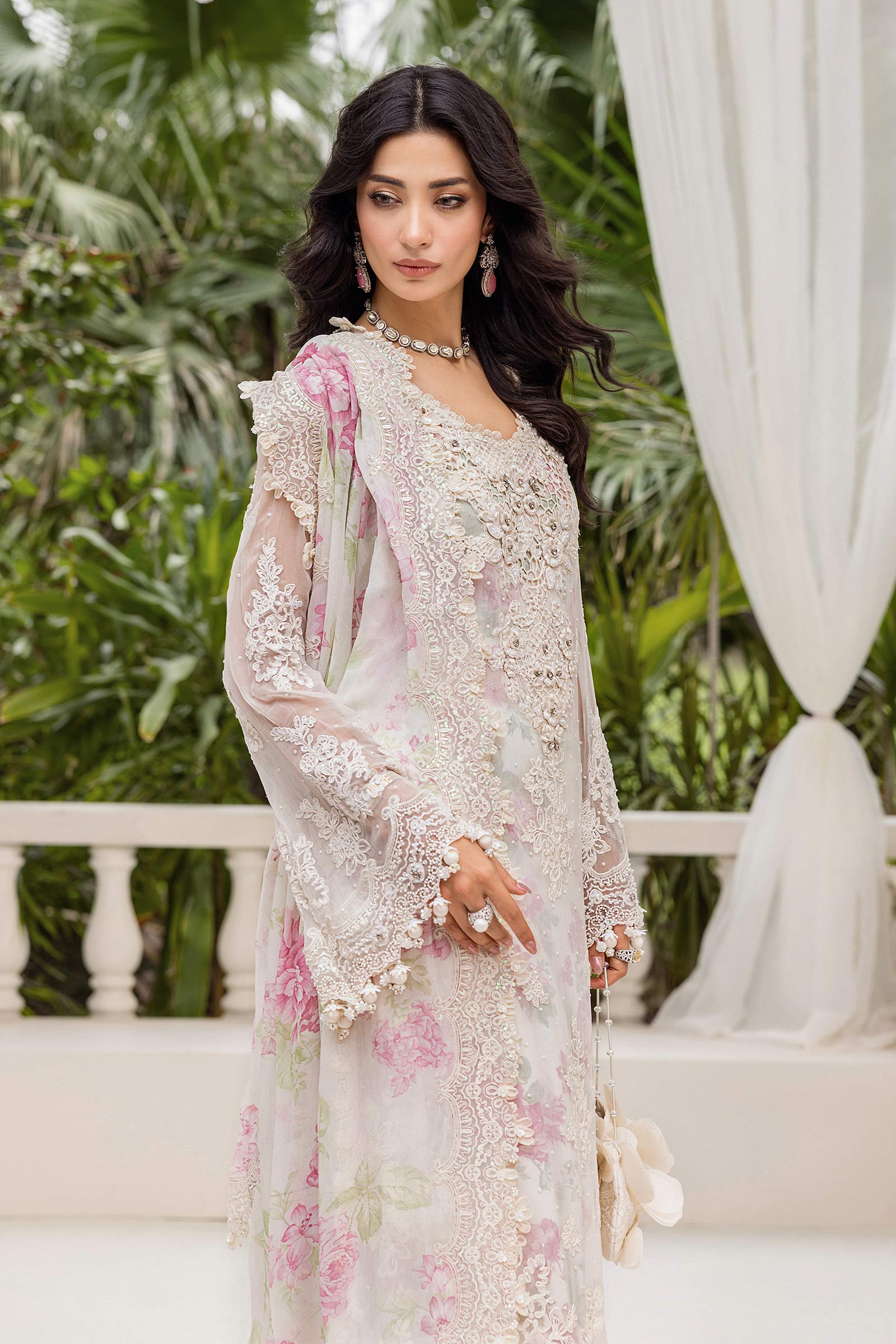 Maria B Unstitched 3 Piece Luxury Chiffon Collection'2025-MPC-25-101