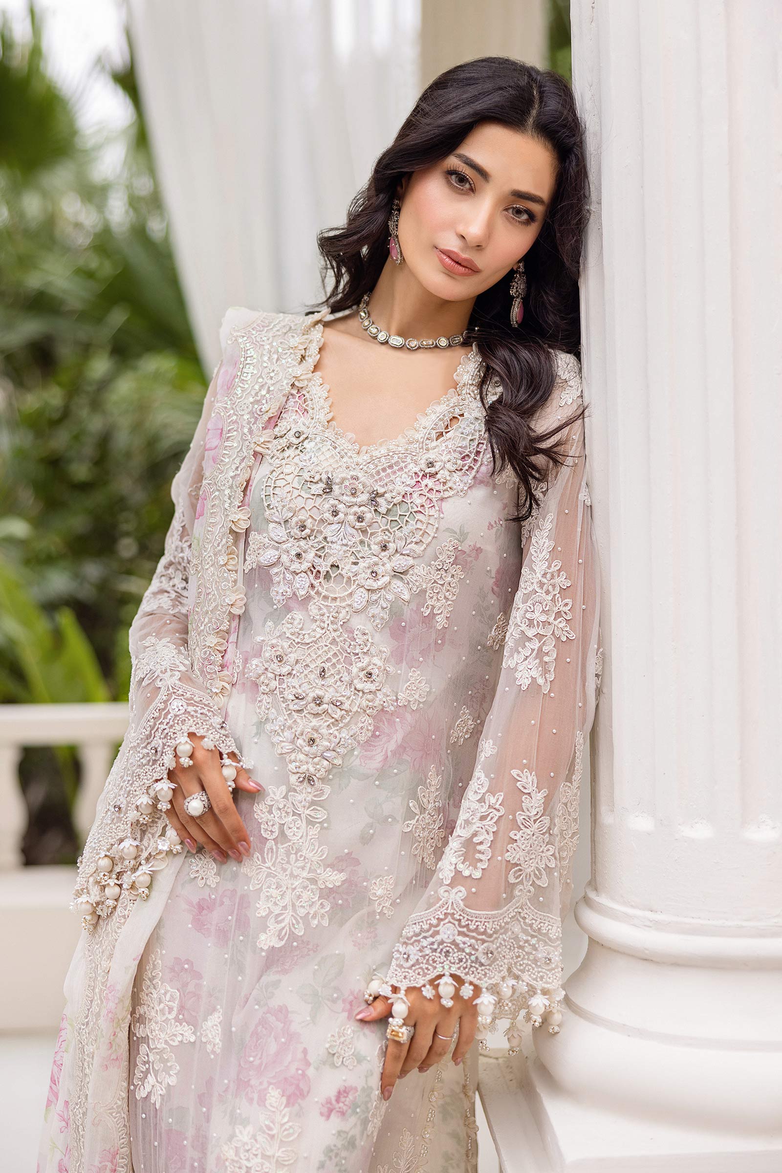 Maria B Unstitched 3 Piece Luxury Chiffon Collection'2025-MPC-25-101