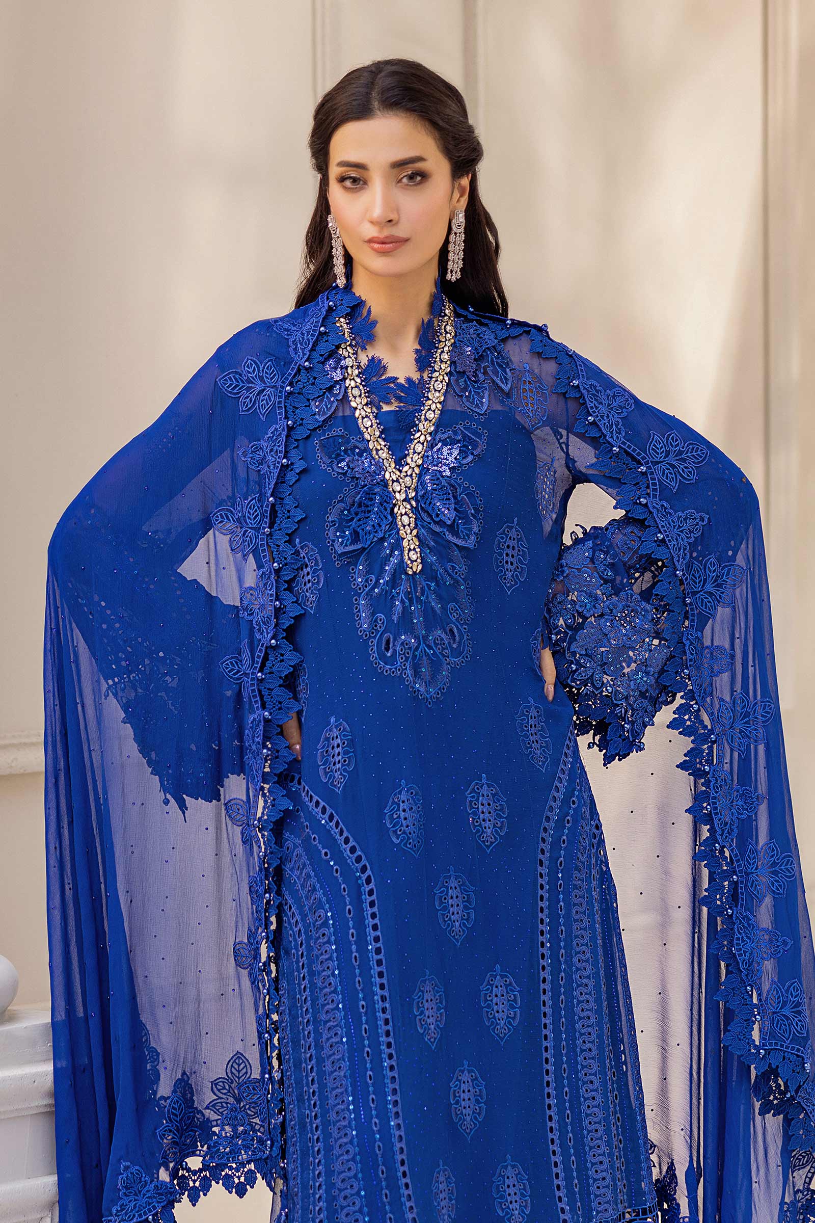 Maria B Unstitched 3 Piece Luxury Chiffon Collection'2025-MPC-25-103