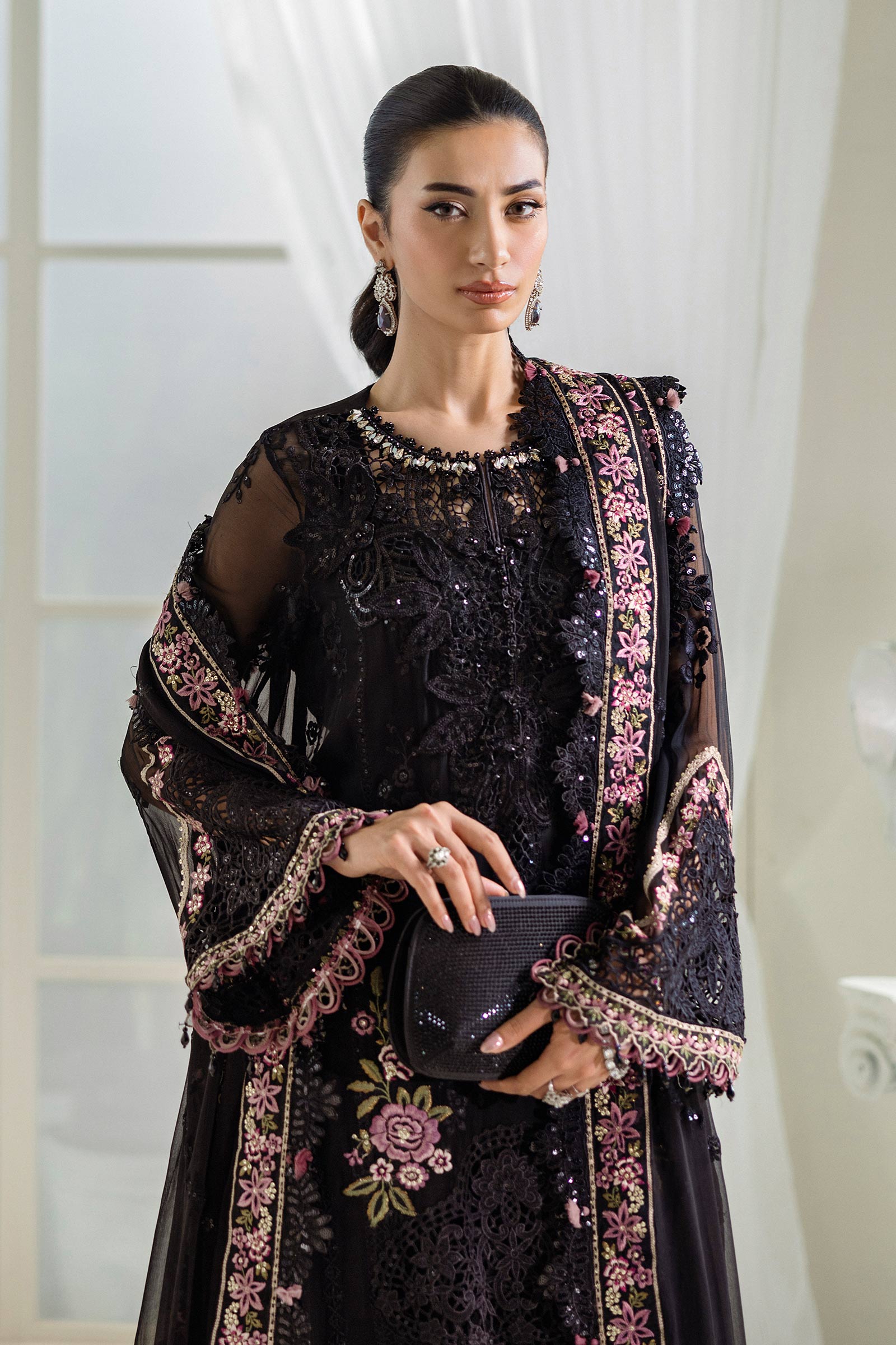 Maria B Unstitched 3 Piece Luxury Chiffon Collection'2025-MPC-25-104