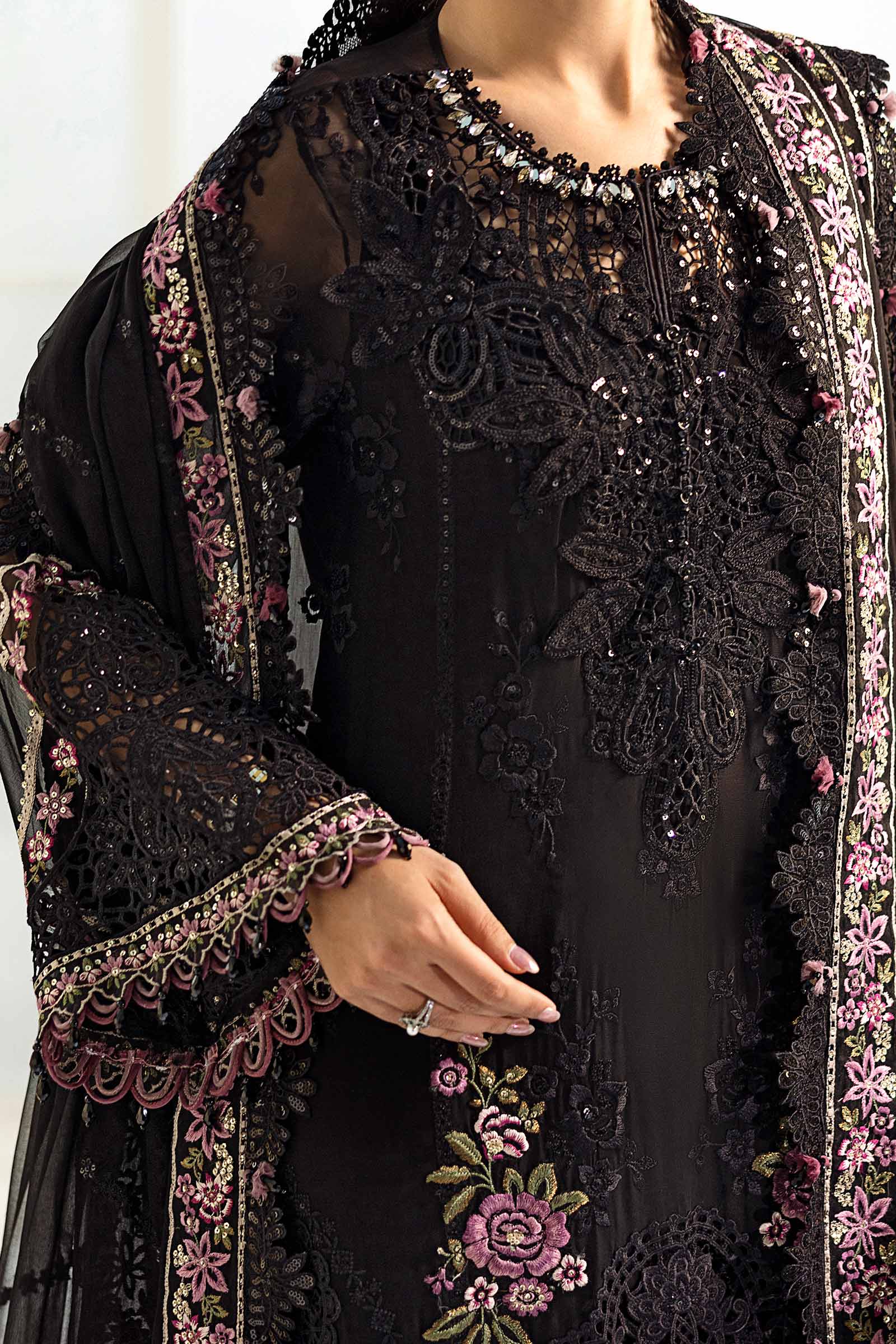 Maria B Unstitched 3 Piece Luxury Chiffon Collection'2025-MPC-25-104